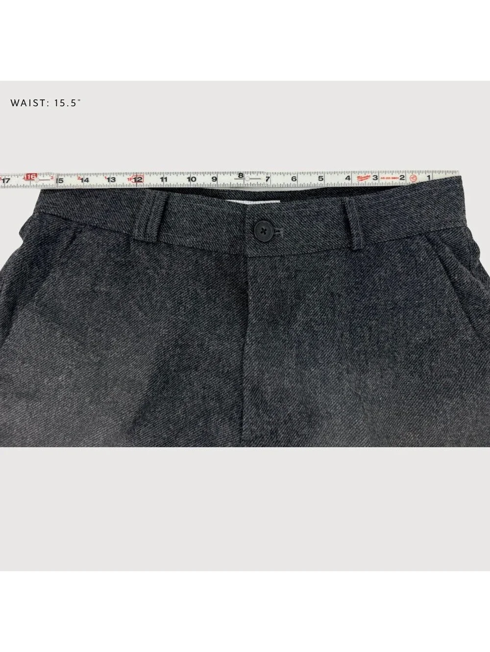 I Love Ugly Kobe Wool Blend Charcoal Pants M